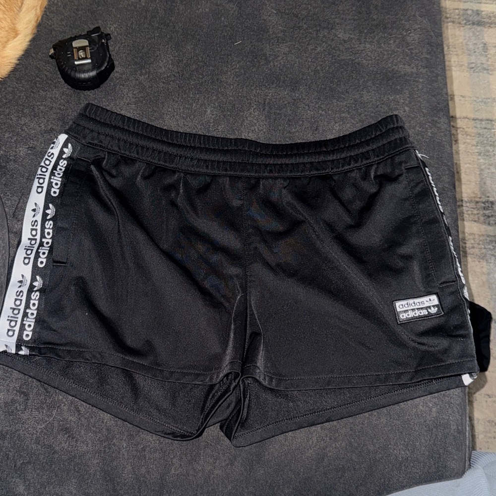 Black adidas shorts